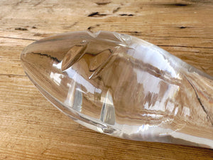 Vintage High Quality Cut Crystal Decanter Stopper | Large Tear Drop Clear Glass Stopper Replacement