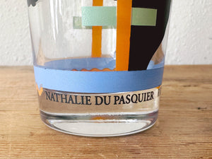 Vintage Ritzennhoff Limited Edition Nathalie du Pasquier Designer Milk Glass | Sottsass Era Made in Germany | Modern Art Collectible Glass