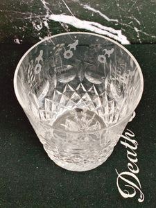 Vintage Rogaska Crystal Double Old Fashioned Glasses in Gallia Pattern | Etched Whisky Rocks Glasses Barware | Set of 2, 4 or 6
