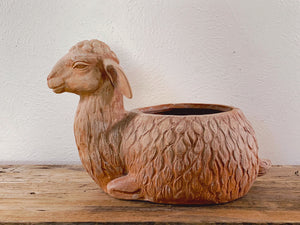 lamb plant pot Vintage Italian Hand Made Terracotta Planter Flower Pot in the Shape o – Urban Nomad NYC