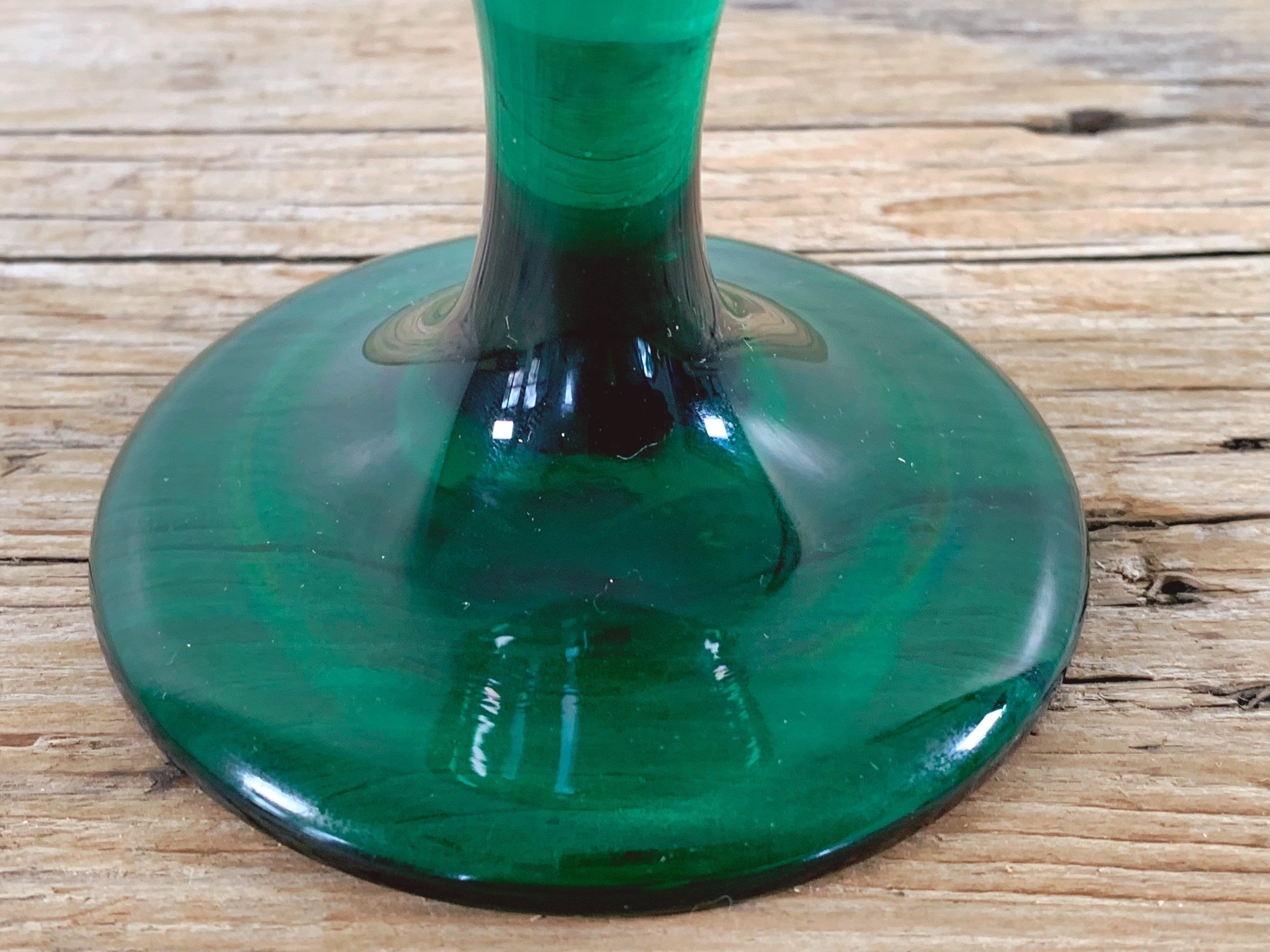 Vintage 'Libbey' Wine Glasses in 'Juniper Green' (Set of 4)