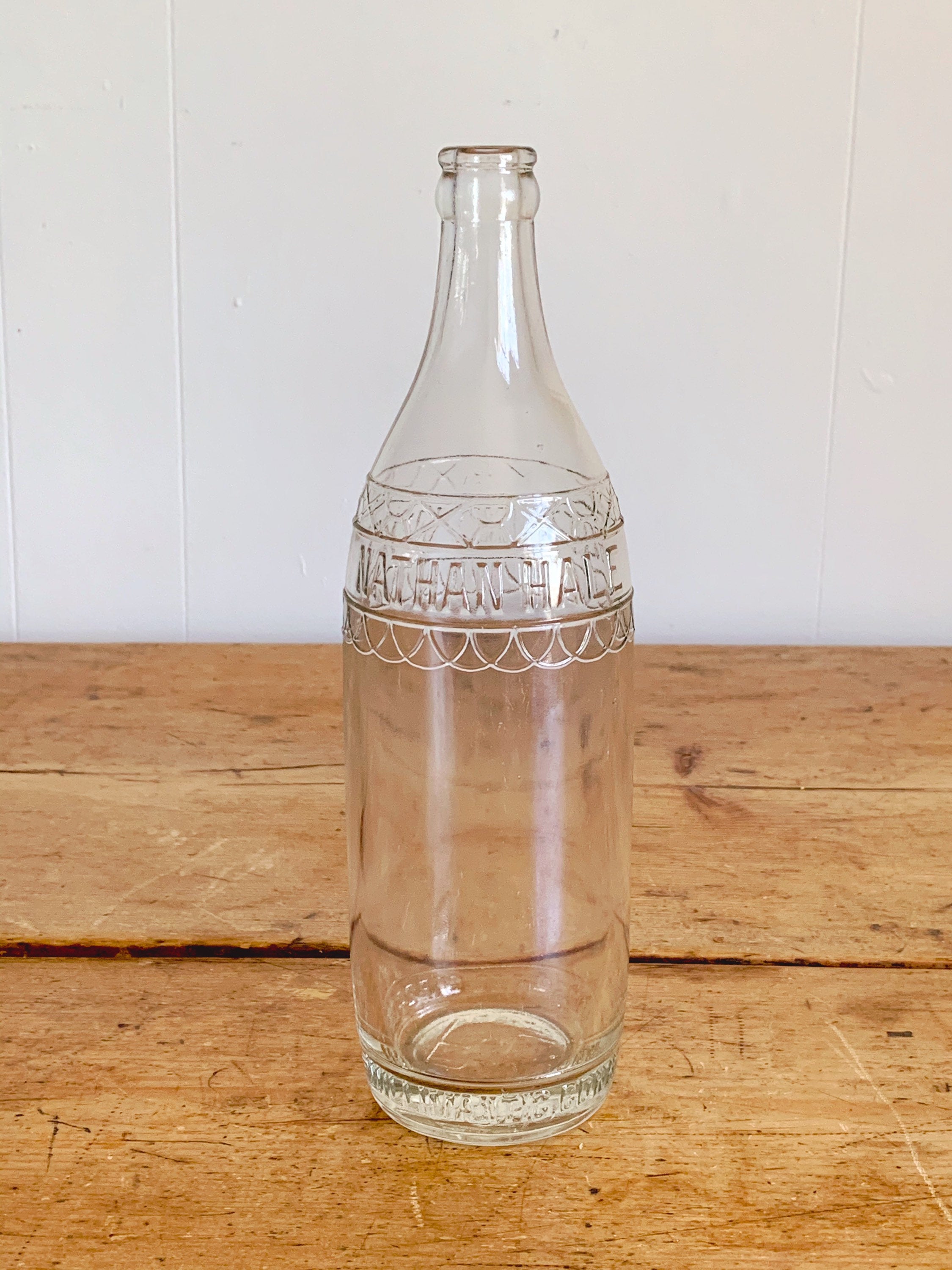 Lot of 4 Antique Clear Glass Bottles, Found in New York USA, Four  Minimalist Glass Bottles, Duraglas 3iv Bottle, Retro Arden Glass Bottle 