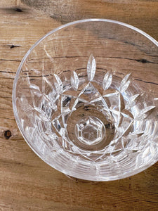 Pair of Vintage Gorham Crystal "King Edward" Wine Glasses | Brilliant Cut Crystal Goblets | Craft Cocktail Glasses | Valentine's Day Gift