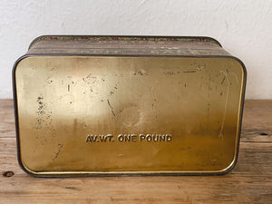 Vintage Hostess Fruit Cake Tin Trinket Box | Rustic Metal Rectangular Jewelry Storage Box | Collectible Advertising Tin | Gift For Her