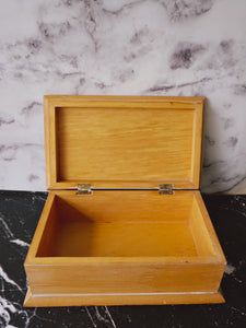 Large Wood Jewelry Box | Wooden Keepsake Box Organizer | Beach House Home Decor - Urban Nomad NYC