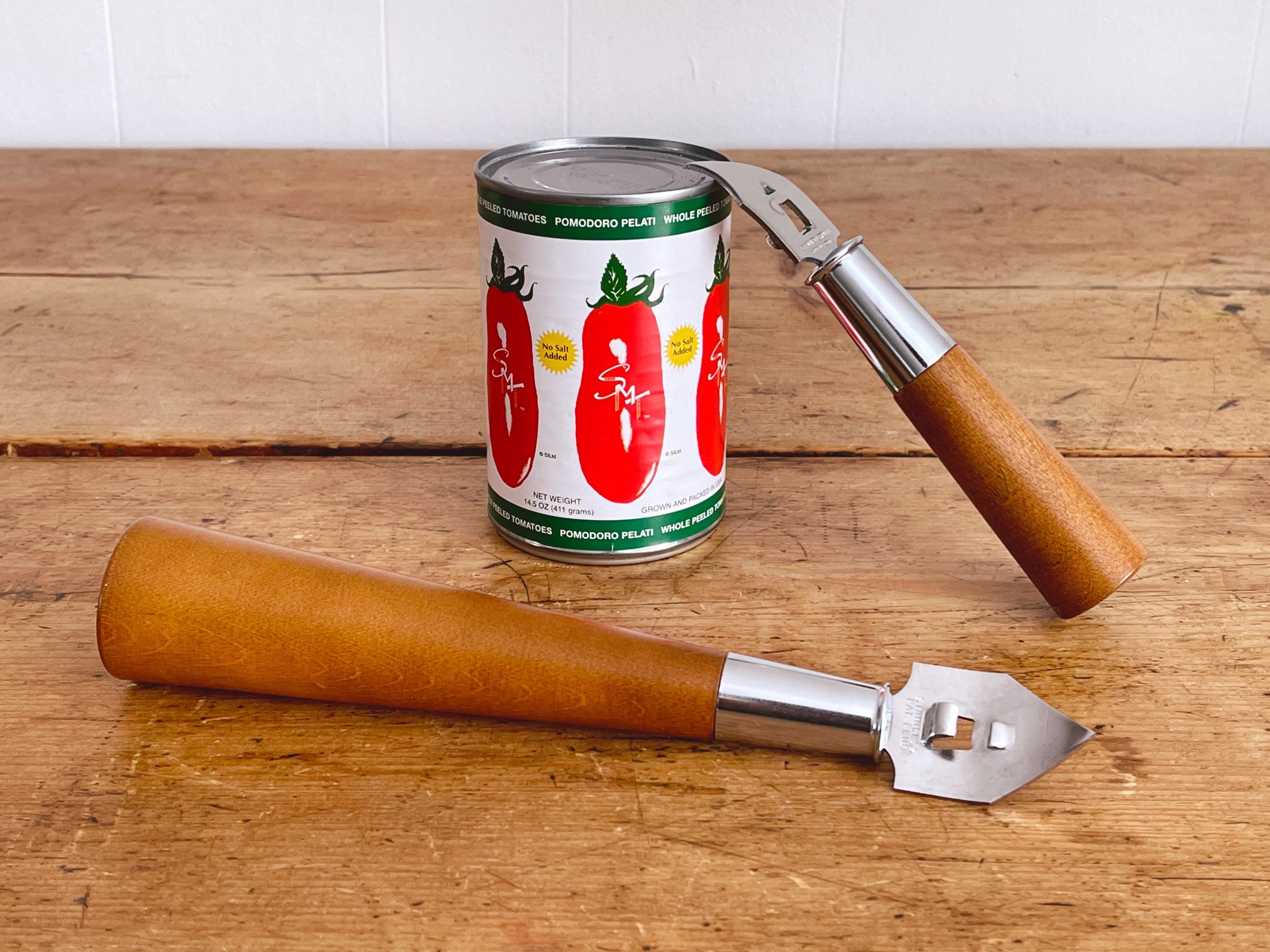 Vintage Mid Century Modern Lyman Metal Products "Mr. and Mrs." Can Opener Set in Original Box | Kitchen and Garage Tool