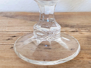 Antique 1800s EAPG Water Goblets or Wine Glasses in Set of 2, 4, 6 or 8 | Victorian Era Pressed Glass | Drinkware Home Bar Cocktail Glasses