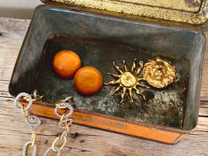 Maggi's Producten Tin Trinket Box | Vintage Yellow Rectangular Jewelry Box | Maggi Storage Box | Gift For Her