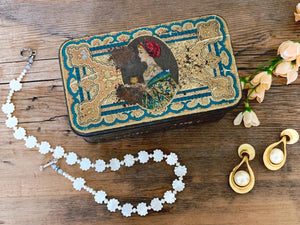 Vintage Hostess Fruit Cake Tin Trinket Box | Rustic Metal Rectangular Jewelry Storage Box | Collectible Advertising Tin | Gift For Her
